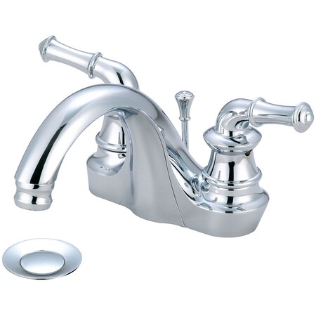 Pioneer Industries Two Handle Bathroom Faucet, NPSM, Centerset, Polished Chrome, Weight: 6.3 3DM100